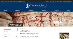 Desktop Screenshot of anthropology.columbusstate.edu