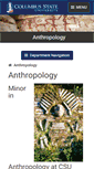 Mobile Screenshot of anthropology.columbusstate.edu