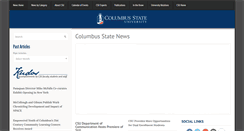 Desktop Screenshot of news.columbusstate.edu