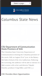 Mobile Screenshot of news.columbusstate.edu