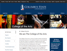 Tablet Screenshot of coa.columbusstate.edu