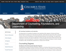 Tablet Screenshot of cfl.columbusstate.edu