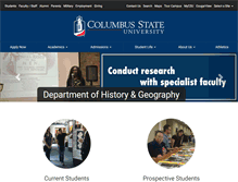 Tablet Screenshot of history.columbusstate.edu