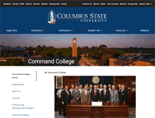 Tablet Screenshot of command.columbusstate.edu