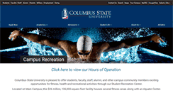 Desktop Screenshot of campusrec.columbusstate.edu