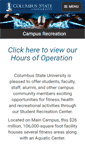 Mobile Screenshot of campusrec.columbusstate.edu