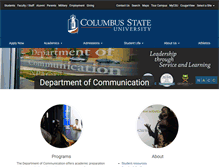 Tablet Screenshot of comm.columbusstate.edu