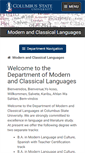 Mobile Screenshot of languages.columbusstate.edu