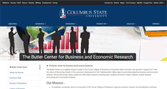 Desktop Screenshot of butlercenter.columbusstate.edu