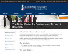 Tablet Screenshot of butlercenter.columbusstate.edu