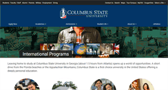 Desktop Screenshot of international.columbusstate.edu