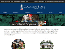 Tablet Screenshot of international.columbusstate.edu