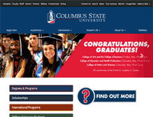 Tablet Screenshot of columbusstate.edu