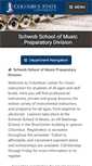 Mobile Screenshot of musicprep.columbusstate.edu