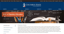 Desktop Screenshot of chemistry.columbusstate.edu
