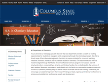 Tablet Screenshot of chemistry.columbusstate.edu