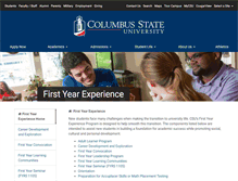 Tablet Screenshot of fye.columbusstate.edu