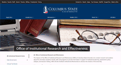 Desktop Screenshot of ir.columbusstate.edu