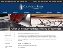 Tablet Screenshot of ir.columbusstate.edu