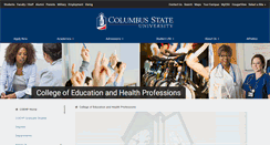 Desktop Screenshot of coehp.columbusstate.edu